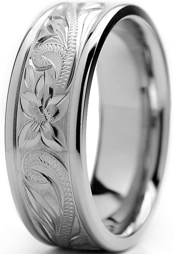 Sam - 8mm Tungsten Carbide Ring