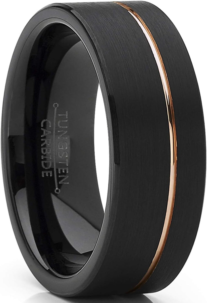 Grant - 8mm Tungsten Carbide Ring