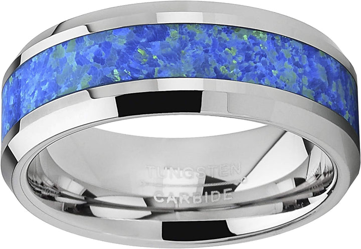 Troy - 8mm Tungsten Carbide Ring