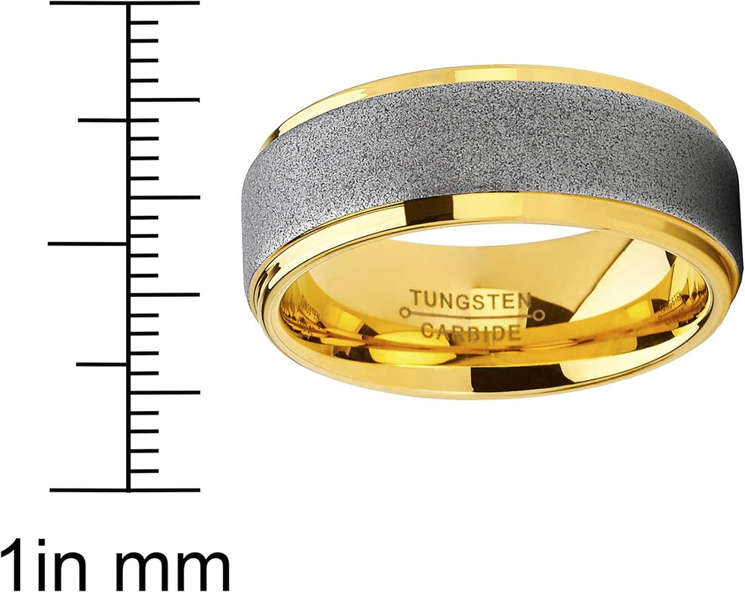 Ross - 8mm Tungsten Carbide Ring