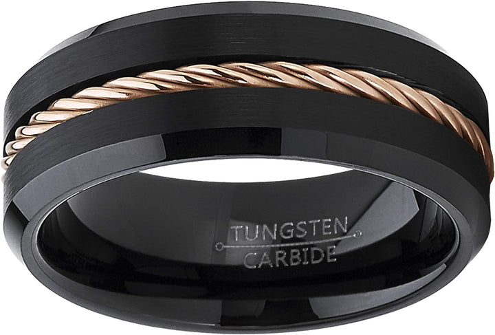 Drew - 8mm Tungsten Carbide Ring