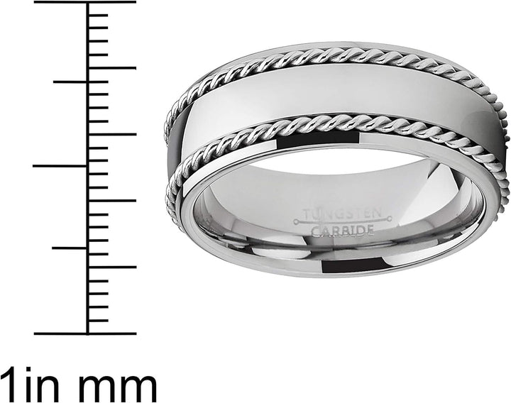 Joel - 8mm Tungsten Carbide Ring