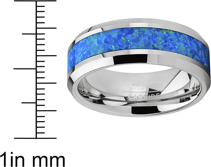 Troy - 8mm Tungsten Carbide Ring