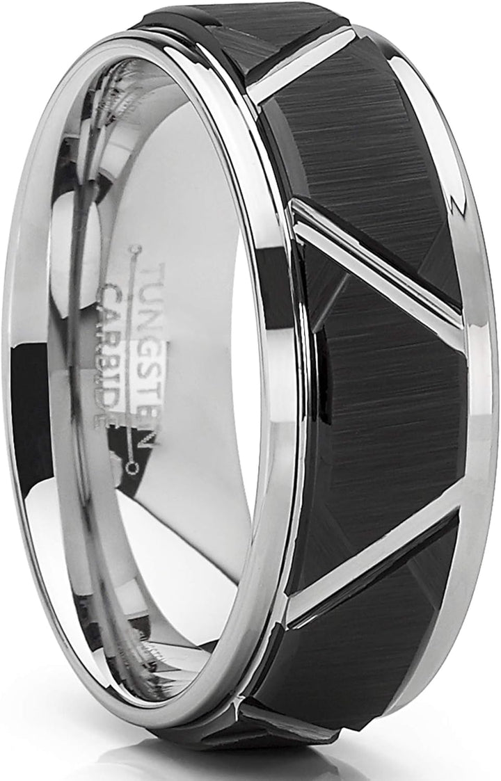 Chad - 8mm Tungsten Carbide Ring