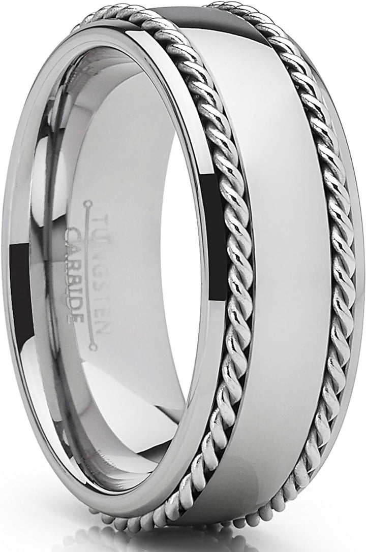 Joel - 8mm Tungsten Carbide Ring