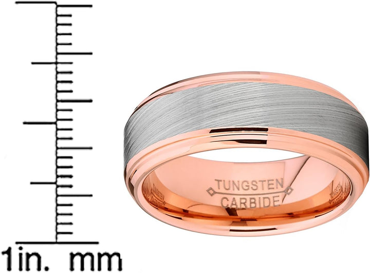 Luke - 8mm Tungsten Carbide Ring