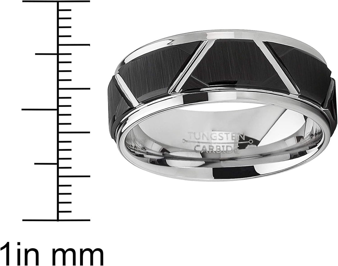 Chad - 8mm Tungsten Carbide Ring