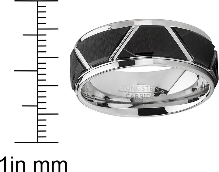 Chad - 8mm Tungsten Carbide Ring