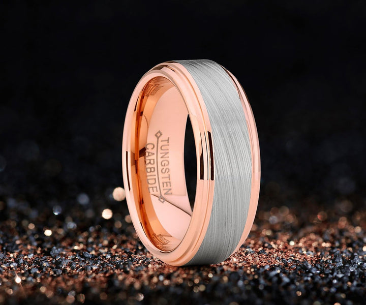 Luke - 8mm Tungsten Carbide Ring