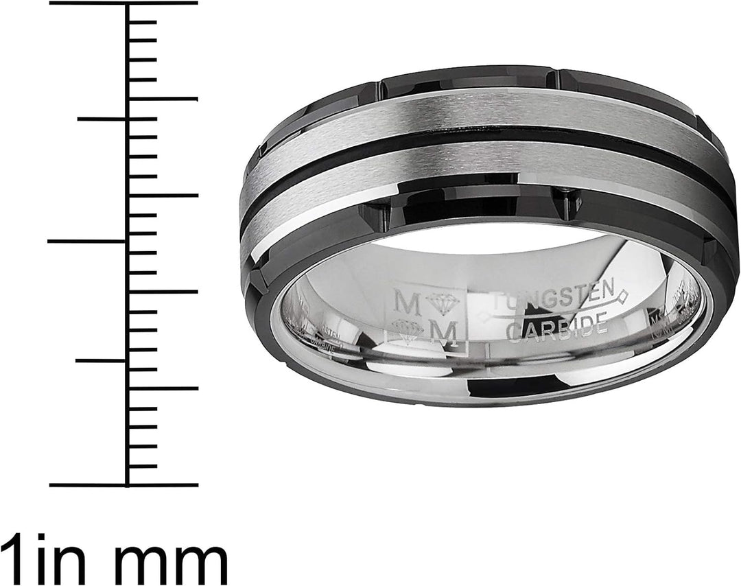 Josh - 8mm Tungsten Carbide Ring