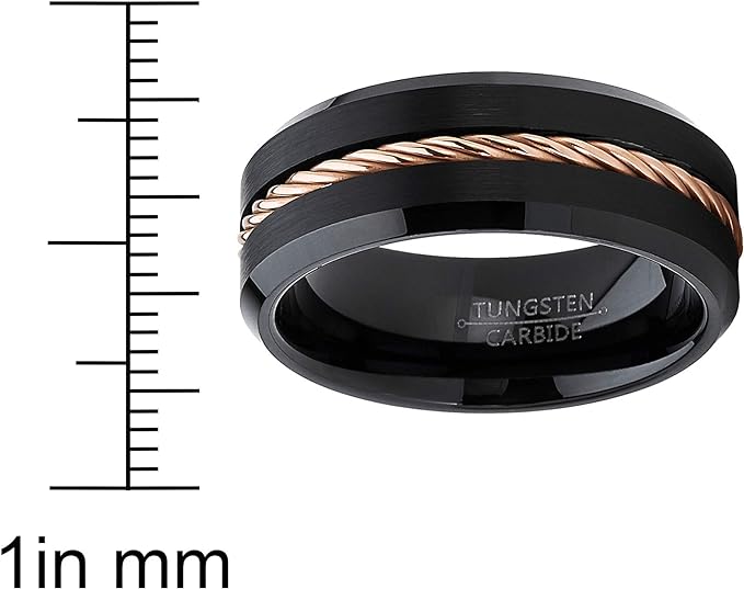 Drew - 8mm Tungsten Carbide Ring