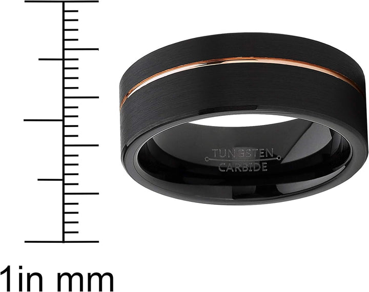 Grant - 8mm Tungsten Carbide Ring
