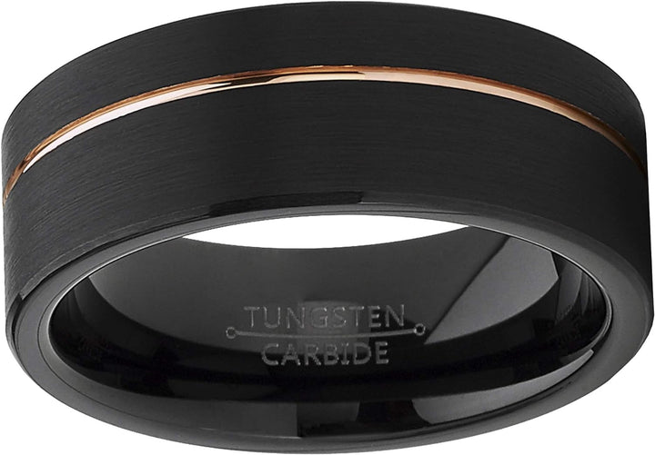 Grant - 8mm Tungsten Carbide Ring