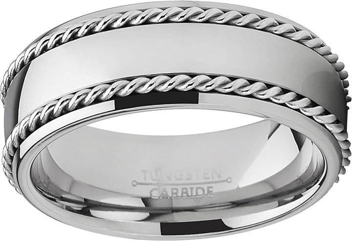 Joel - 8mm Tungsten Carbide Ring