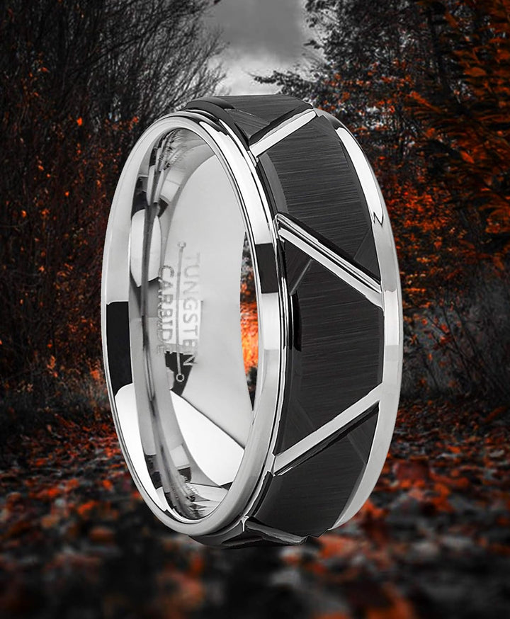 Chad - 8mm Tungsten Carbide Ring