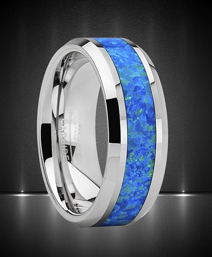 Troy - 8mm Tungsten Carbide Ring