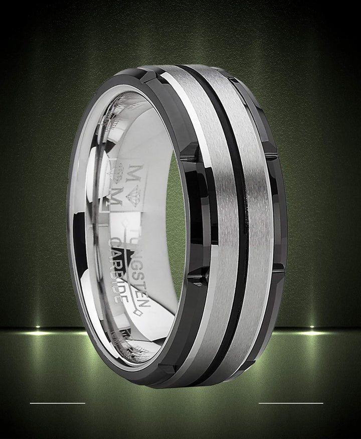 Josh - 8mm Tungsten Carbide Ring