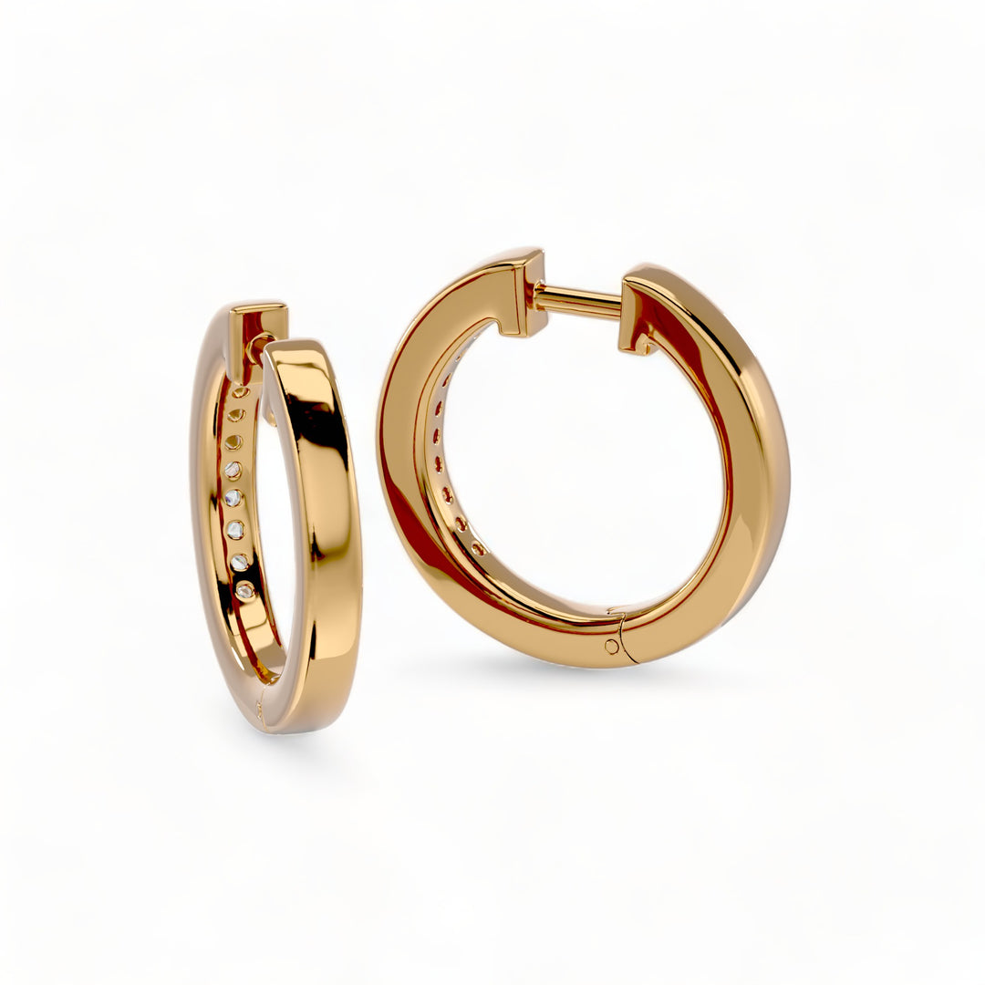 ROUND HOOPS MOISSANITE STUD EARRINGS (2 CT. TW.)