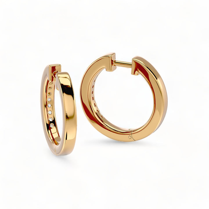 ROUND HOOPS MOISSANITE STUD EARRINGS (2 CT. TW.)