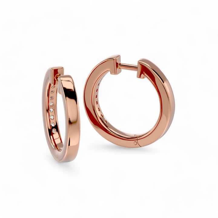 ROUND HOOPS MOISSANITE STUD EARRINGS (2 CT. TW.)