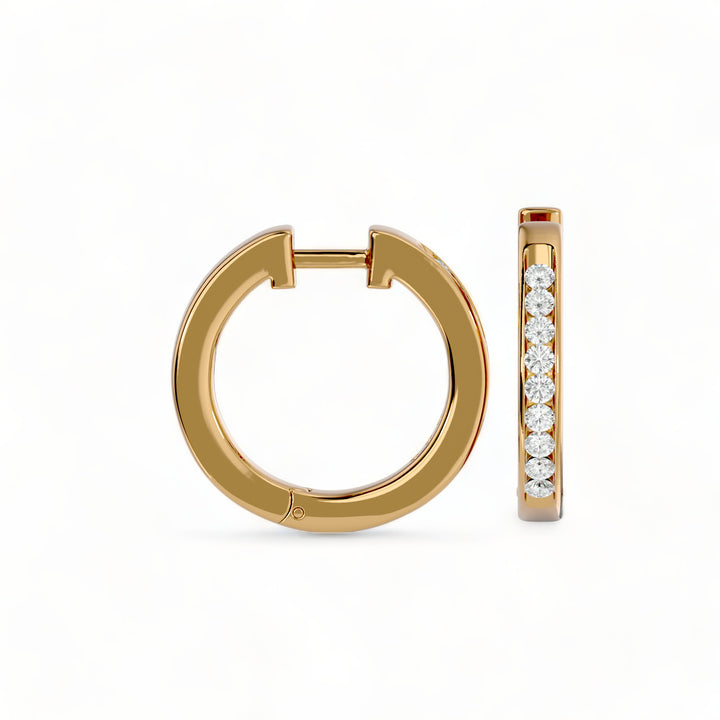 ROUND HOOPS MOISSANITE STUD EARRINGS (2 CT. TW.)