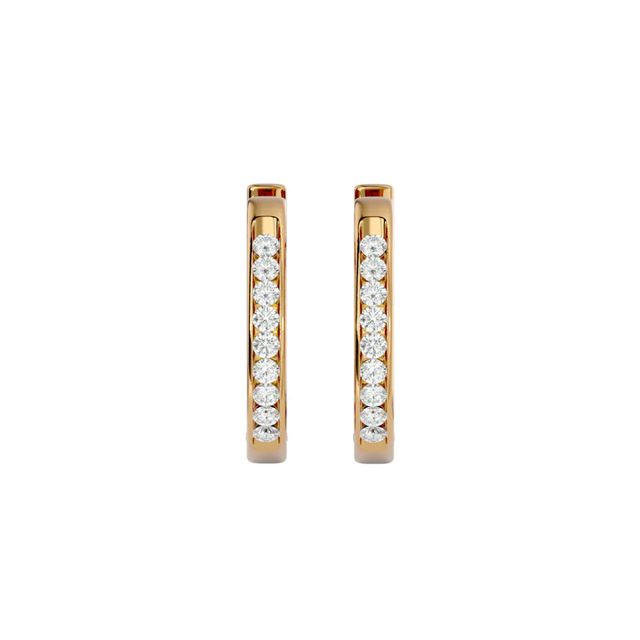 ROUND HOOPS MOISSANITE STUD EARRINGS (2 CT. TW.)