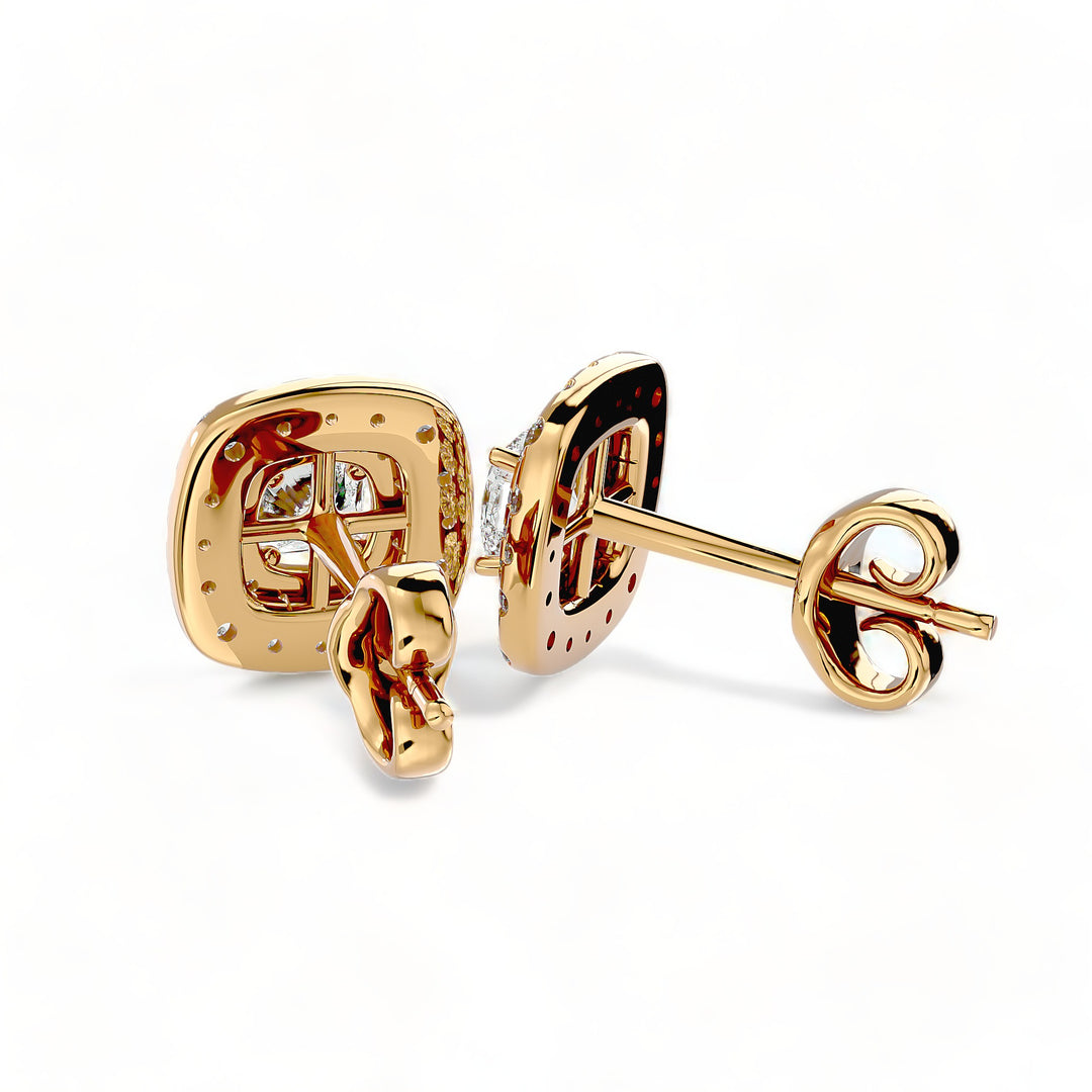 Round Halo Moissanite Stud Earrings (2 ct. tw.)