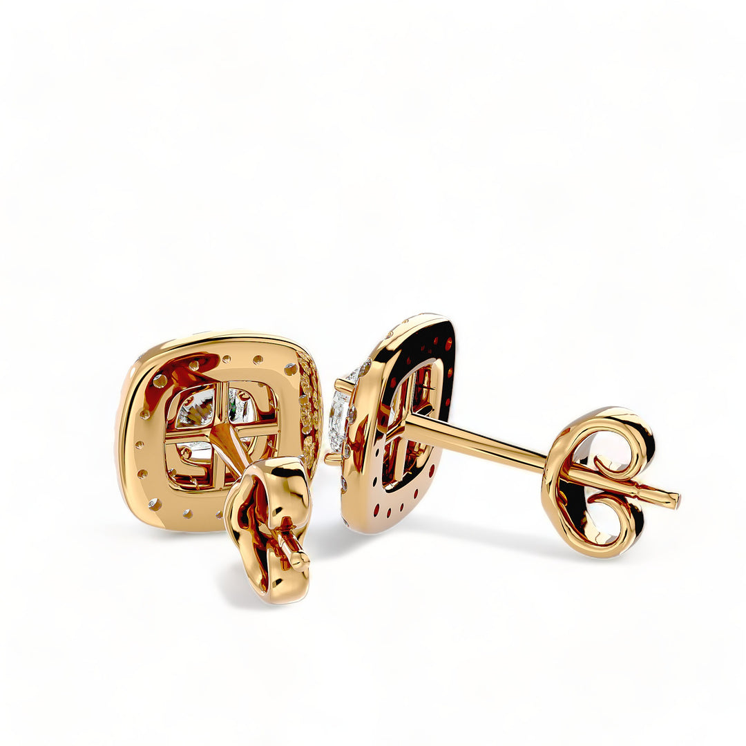 Round Halo Moissanite Stud Earrings (2 ct. tw.)