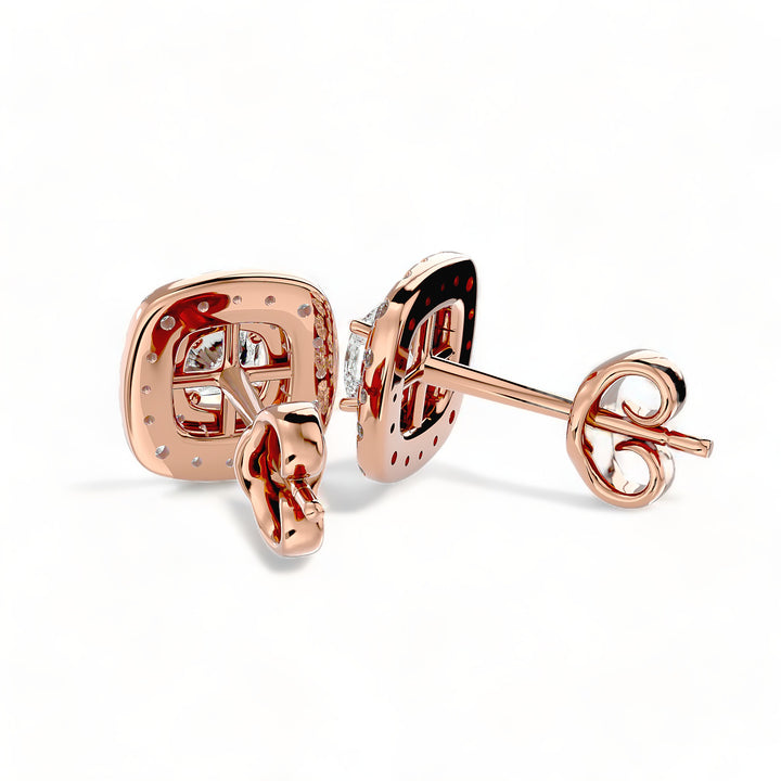 Round Halo Moissanite Stud Earrings (2 ct. tw.)