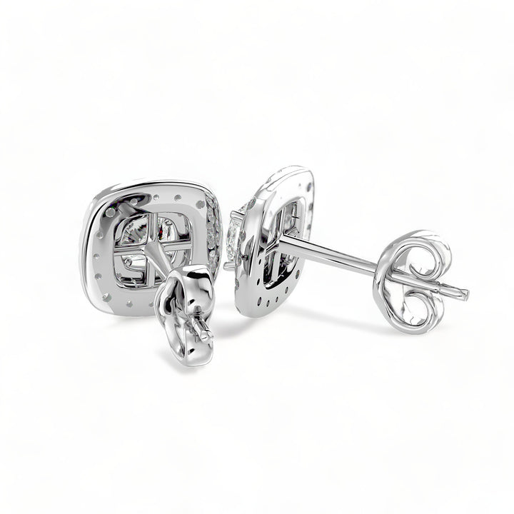 Round Halo Moissanite Stud Earrings (2 ct. tw.)