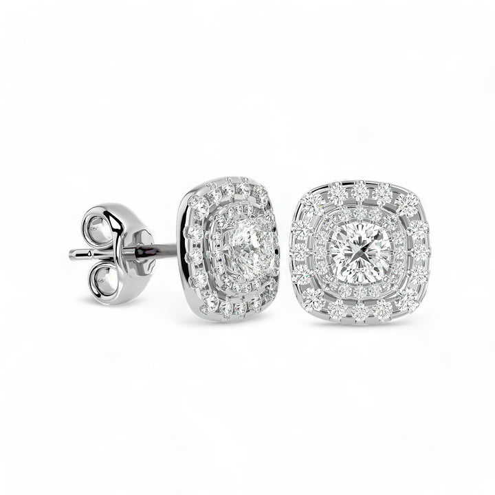 Round Halo Moissanite Stud Earrings (2 ct. tw.)