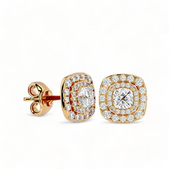 Round Halo Moissanite Stud Earrings (2 ct. tw.)