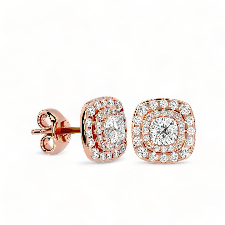 Round Halo Moissanite Stud Earrings (2 ct. tw.)