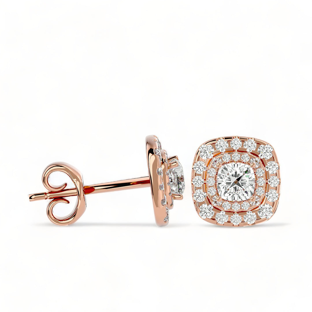 Round Halo Moissanite Stud Earrings (2 ct. tw.)