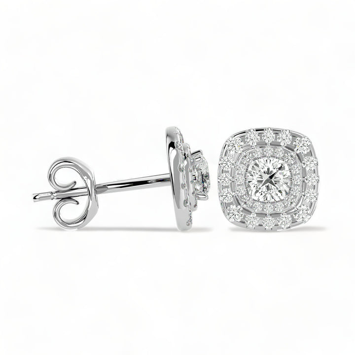 Round Halo Moissanite Stud Earrings (2 ct. tw.)