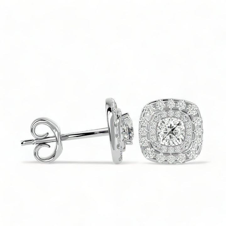 Round Halo Moissanite Stud Earrings (2 ct. tw.)