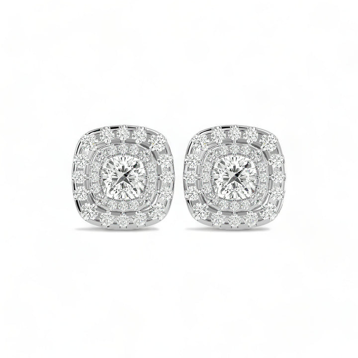 Round Halo Moissanite Stud Earrings (2 ct. tw.)