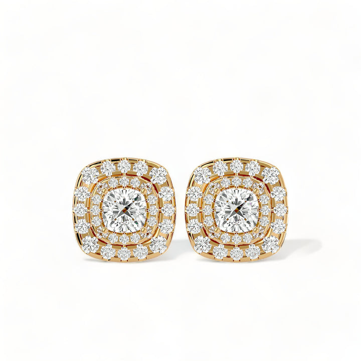 Round Halo Moissanite Stud Earrings (2 ct. tw.)