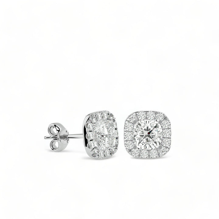Round Halo Moissanite Stud Earrings (2 ct. tw.)