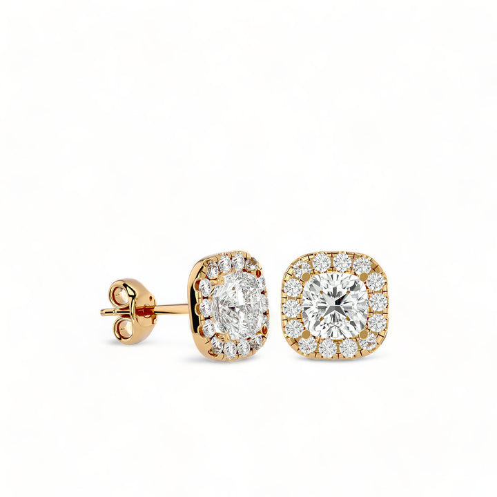 Round Halo Moissanite Stud Earrings (2 ct. tw.)