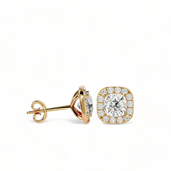 Round Halo Moissanite Stud Earrings (2 ct. tw.)