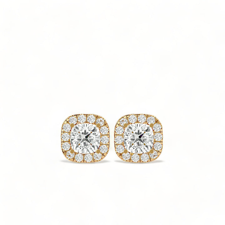 Round Halo Moissanite Stud Earrings (2 ct. tw.)