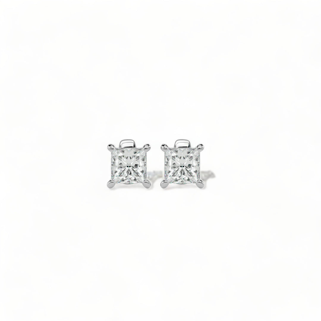 ROUND MOISSANITE STUD EARRINGS (2 CT. TW.)