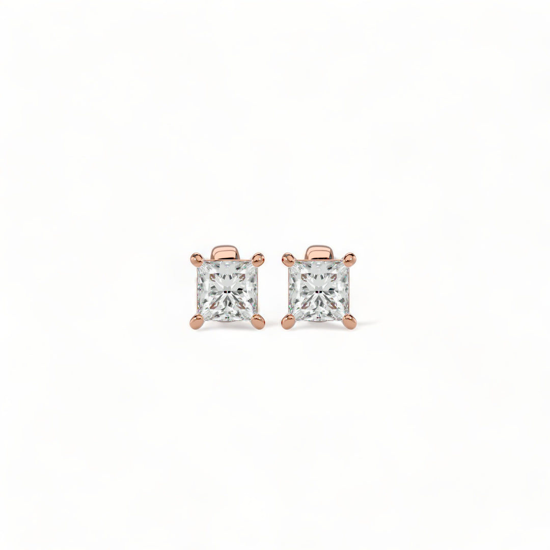 ROUND MOISSANITE STUD EARRINGS (2 CT. TW.)