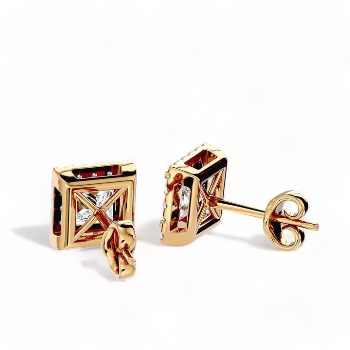 Round Halo Moissanite Stud Earrings (2 ct. tw.)