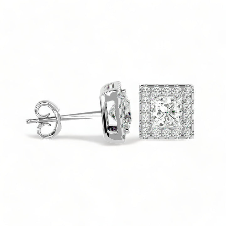Round Halo Moissanite Stud Earrings (2 ct. tw.)