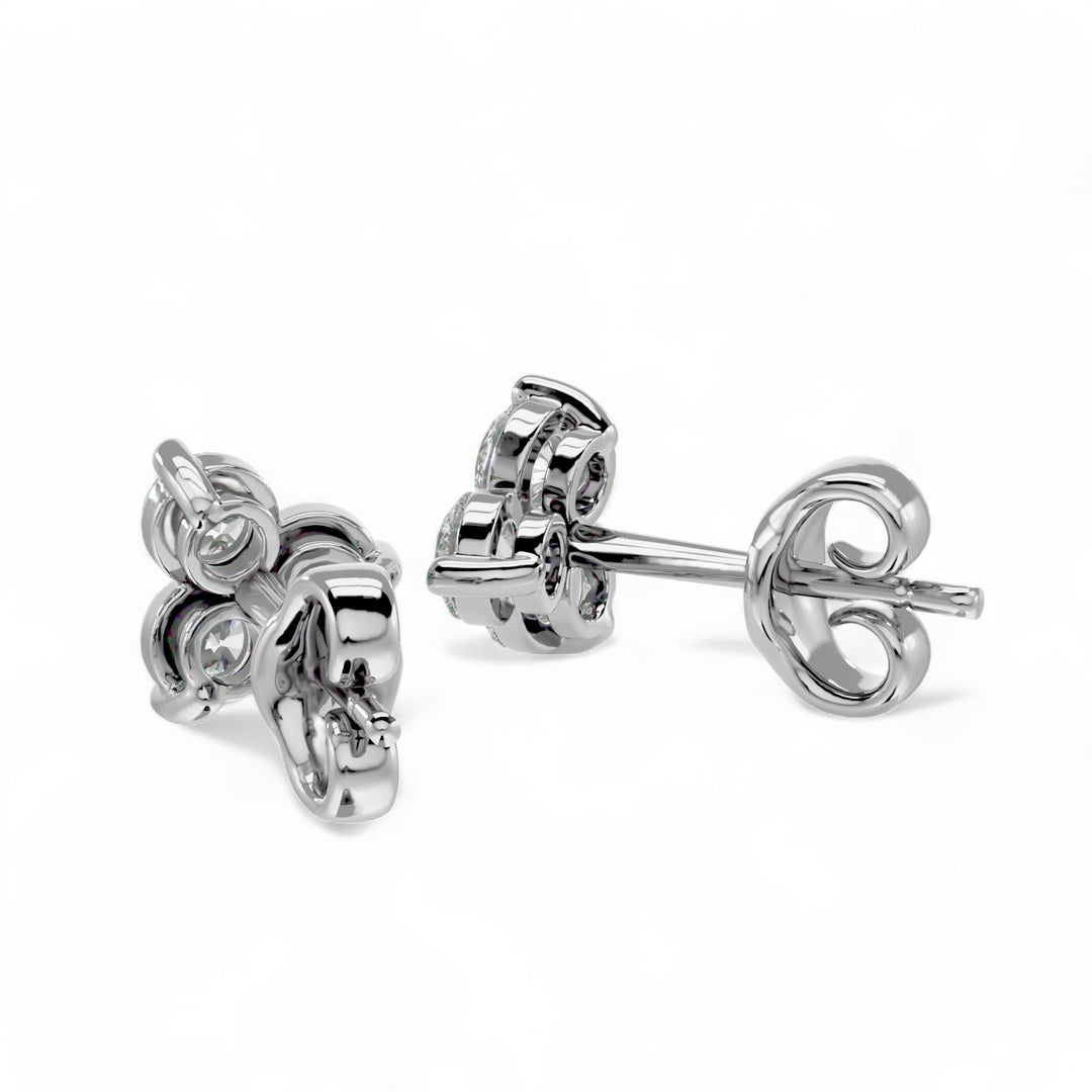 ROUND MOISSANITE STUD EARRINGS (2 CT. TW.)