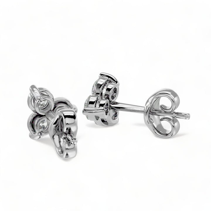 ROUND MOISSANITE STUD EARRINGS (2 CT. TW.)