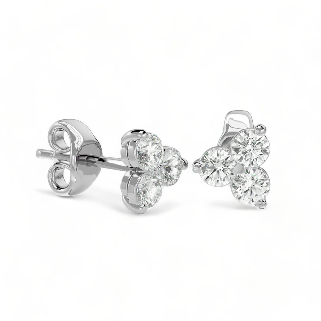 ROUND MOISSANITE STUD EARRINGS (2 CT. TW.)