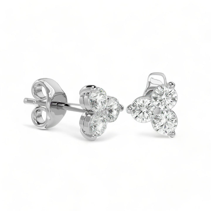 ROUND MOISSANITE STUD EARRINGS (2 CT. TW.)